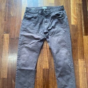 Todd Snyder Slim Fit Five Pocket Chino Pants - Grey/Brown - 32" x 30"